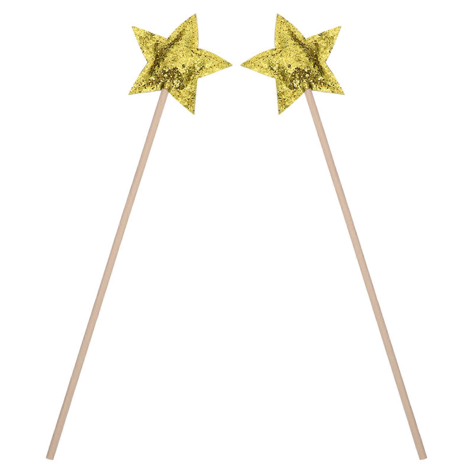 2 stk stjerneform fe tryllestav glitter fe pinner engel fe tryllestav for jenter