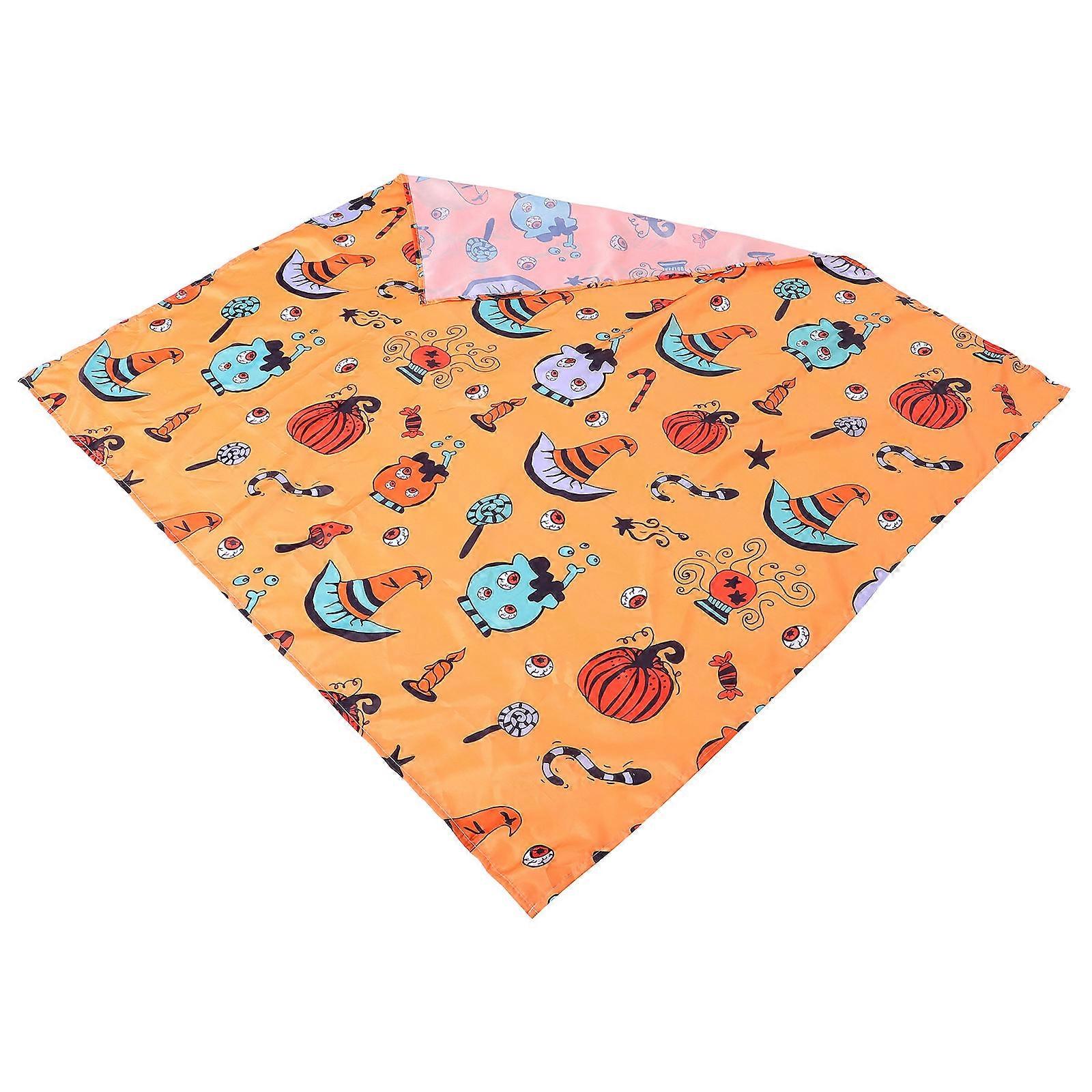 Halloween Waterproof Table Cloth Pumpkin Pattern Table Cover for Use