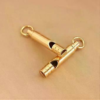 Multifunctional Brass Emergency Survival Whistle Portable Keychain Outdoor Tools Training Whistle For Camping Hiking
