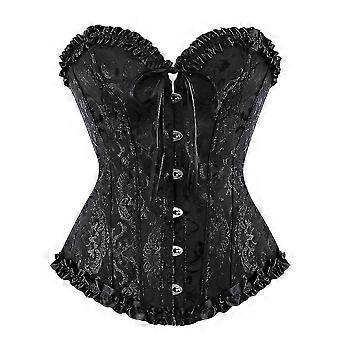 Plus Size Women's Lace Up Corset Top Overbust Body Shaperzz40