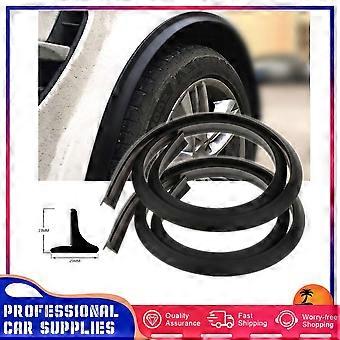 2Pcs Car Splash Guard Fender Universal Flare Extension Wheel Eyebrow Moulding Trim Wheel Arch Strip Extenders Decorative Scratch