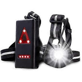 Lampe de poitrine rechargeable USB LED - Lampe de poitrine réglable 90 à angle droit