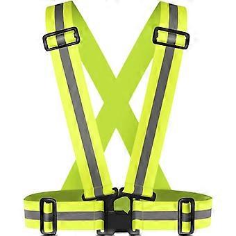 High Visibility Reflective Vest for Running at Night, Adjustable Safety Vest for Men Women, Lightweight Breathable for Jogging Cycling Walking