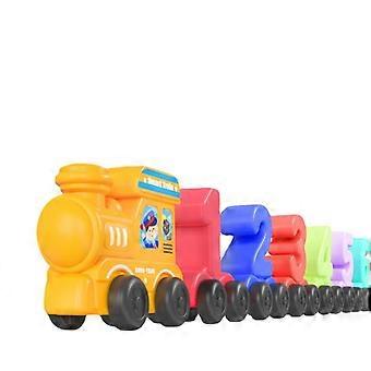 Toddler Number Train Playset - 11 Number Cars & Locomotive, Early Learning Educational Toy for Boys & Girls