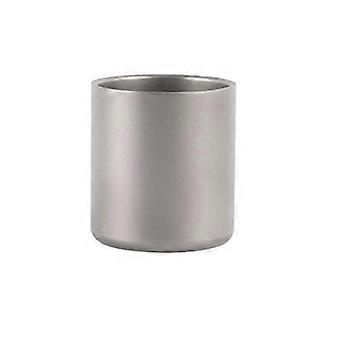 350Ml Double Wall Titanium Water Cup compatible with Hiking Picnic Without Handle
