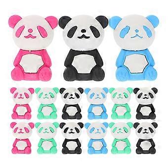 16Pcs Karikatur Kind Radiergummi Panda Geschenk Malerei Zimmer Dekor (zufällige Farbe)