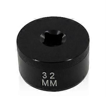 32 mm:n yläkannen hylsytyökalu 3/8" räikkävääntiöllä, yhteensopiva Fox-yhteensopivan K-sarjan kanssa, 36, 38, 40 mm