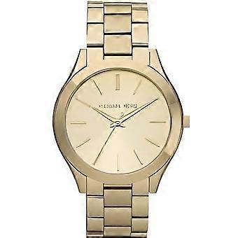 Zegarek damski - Michael Kors - MK3179 Runway - Złoty - Stalowy - Wodoodporny do 5 ATM