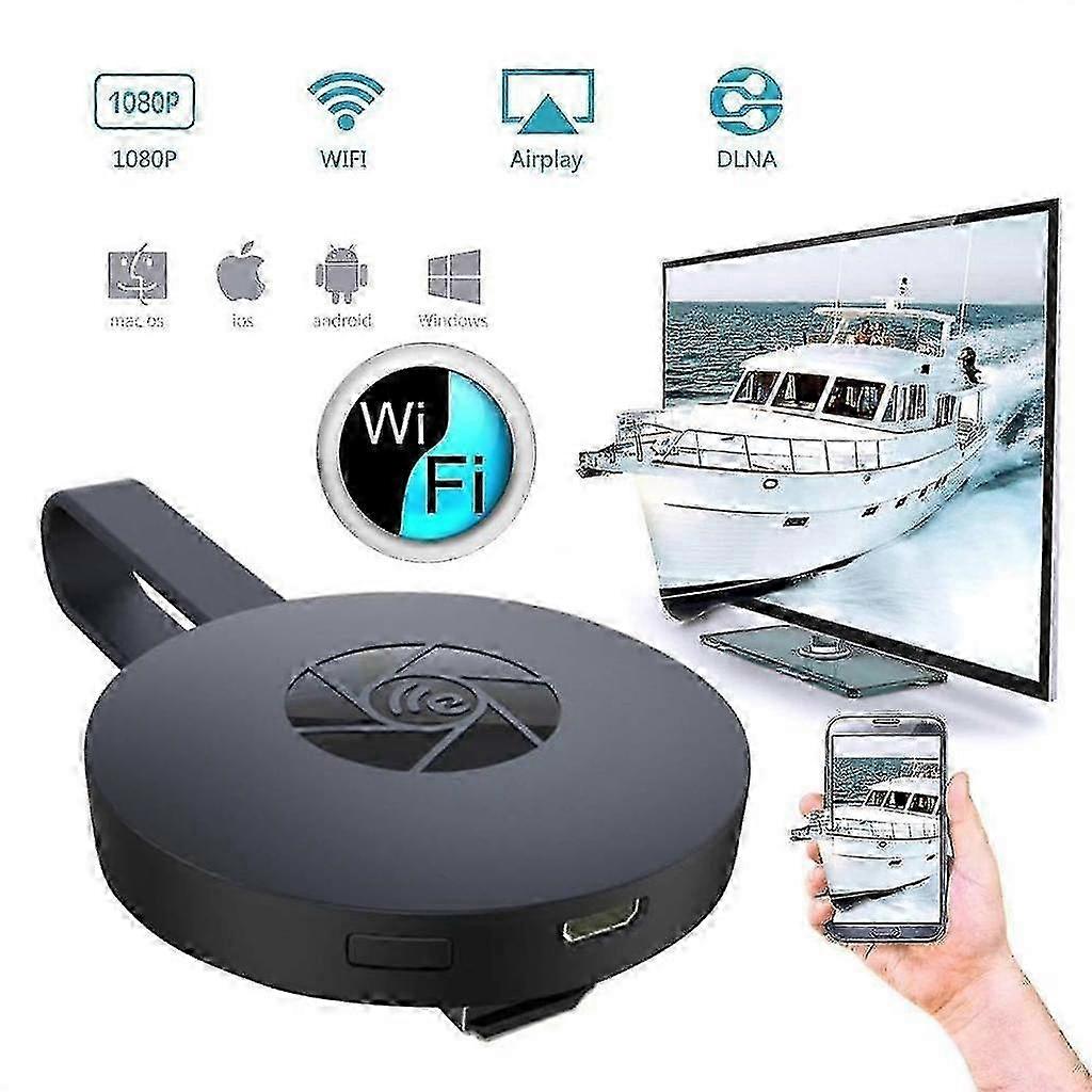 Wireless Hdmi Display Dongle - Mini Screen Sharing Receiver (1080hd) For Android/ios/pc/tv