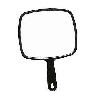 Stort håndholdt ansiktsspeil kompatibelt med frisørsalong, klar uforvrengt refleksjon, ergonomisk grep, opphengshull, 8,5 x 12,4 tommer