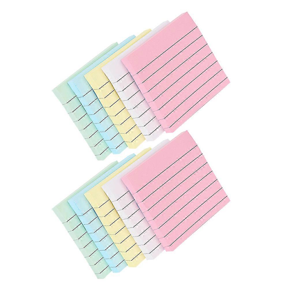 10Pcs Self-Adhesive Memo Pads Square Striping Note for Note Use