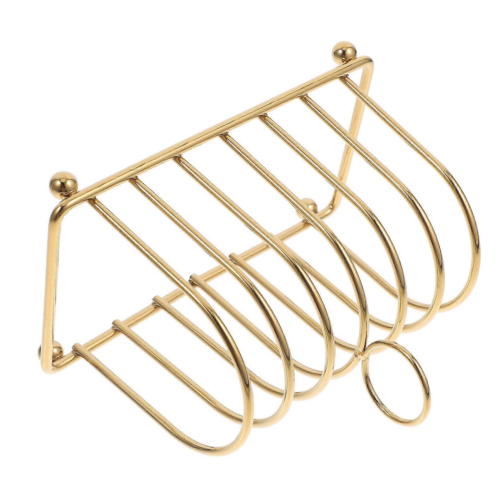 Stainless Steel Bread Rack Toast Holder Multifunctional Kitchen 2Pcs