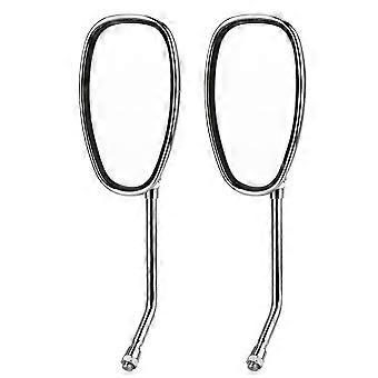 2 stücke Set Motorrad Schwarz l bar & R Bar Retro Seite Rückspiegel 10mm