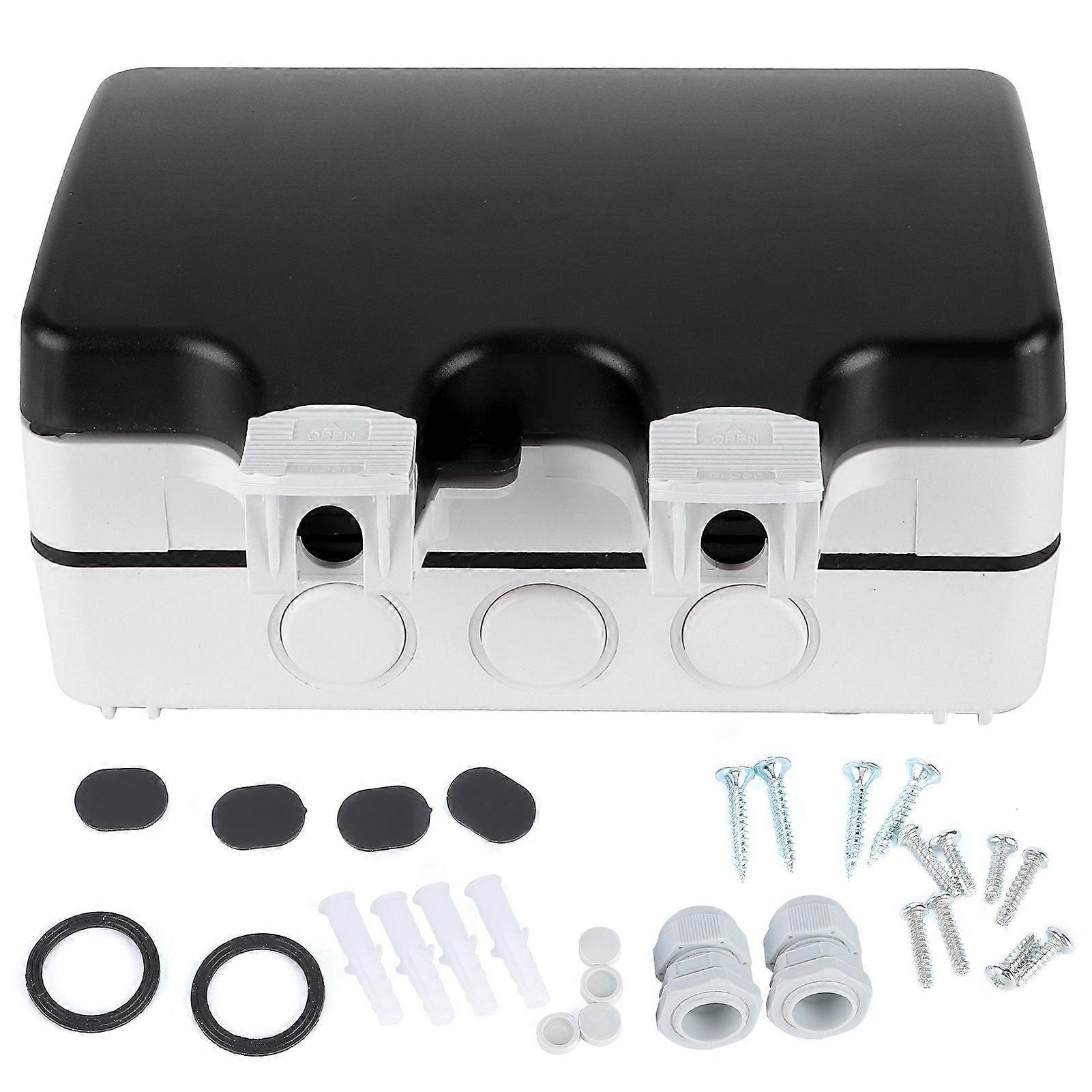 Waterproof Socket Box 2?Bits IP66 Waterproof Multifunctional Junction Enclosure 86 Type