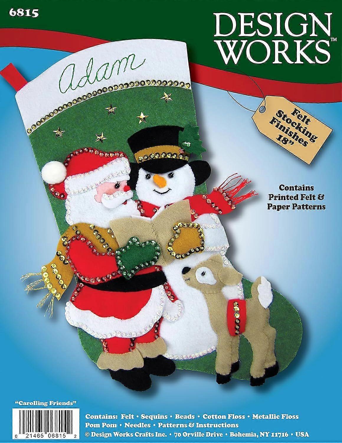 Carolling Friends Felt Stocking Kit, Multi Multi