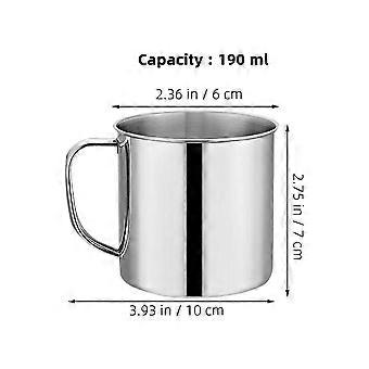 4Pcs Set Children Stainless Steel Camping Cups for Outdoor Use