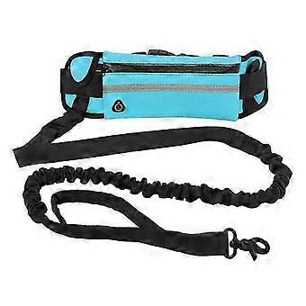 Outdoor sports pet waist pack leash, reflective elastic anti-burst running rope, comcompatible withtable, soft and sturdy rope basket343