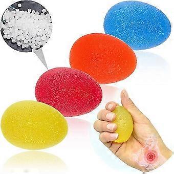 4 st Gel Hand Balls, Handterapi Squeeze Exercise Stress Balls Finger handled för artrit hand, greppförstärkning och stressavlastning