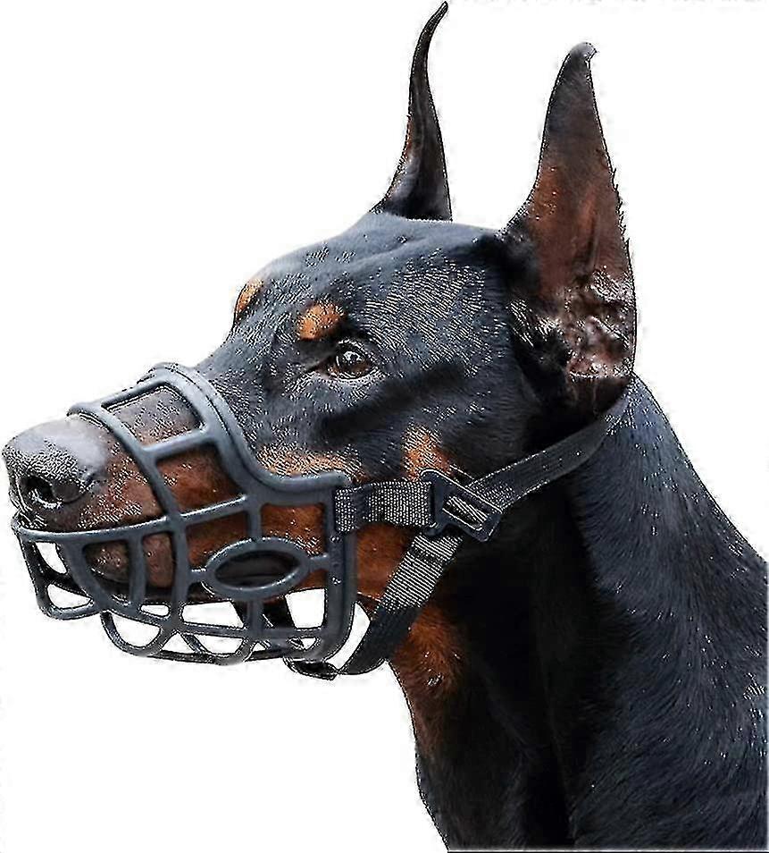 Durable Large Dog Basket Muzzle, Size L, Breathable Design