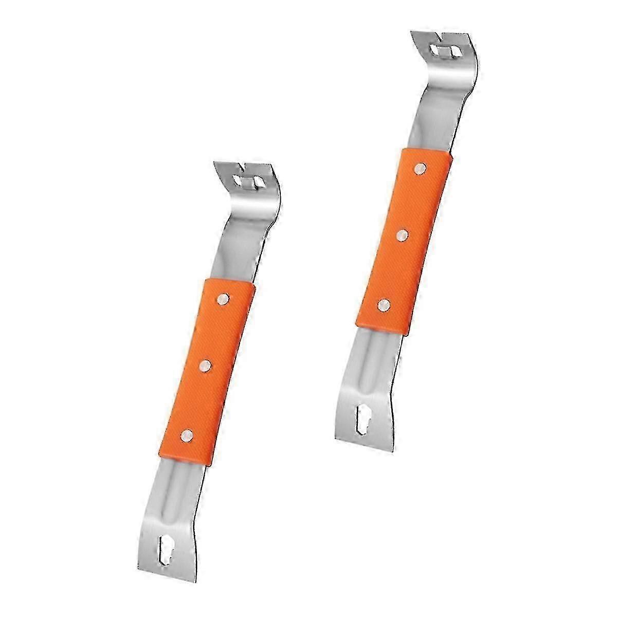 2-Piece Stainless Pry Bar Set M6 Socket