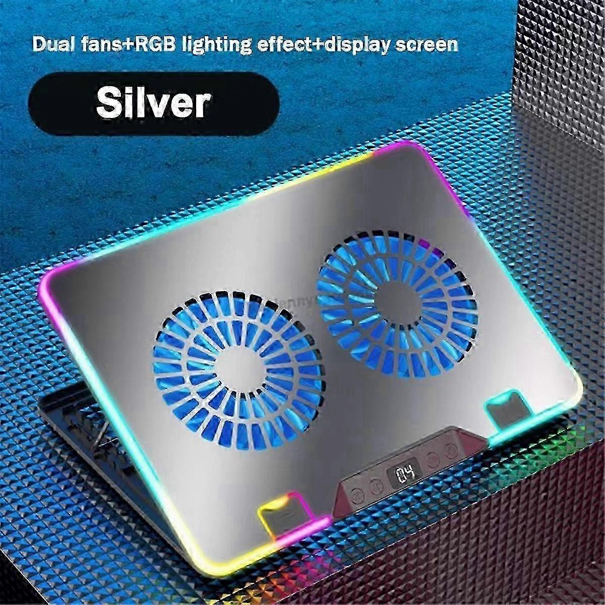 LCD-Controlled RGB Cooling Pad 7-Angle