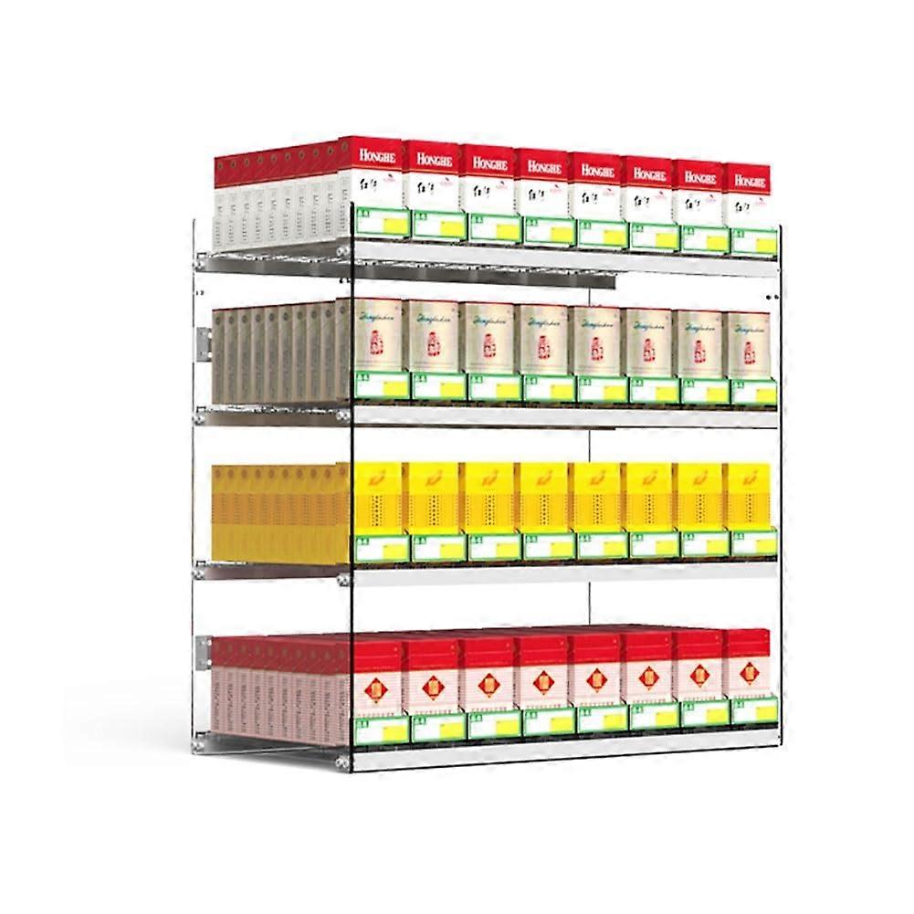 Acrylic Wall Mounted Cigarette Display Rack with Automatic Dispensing System for Convenience Store