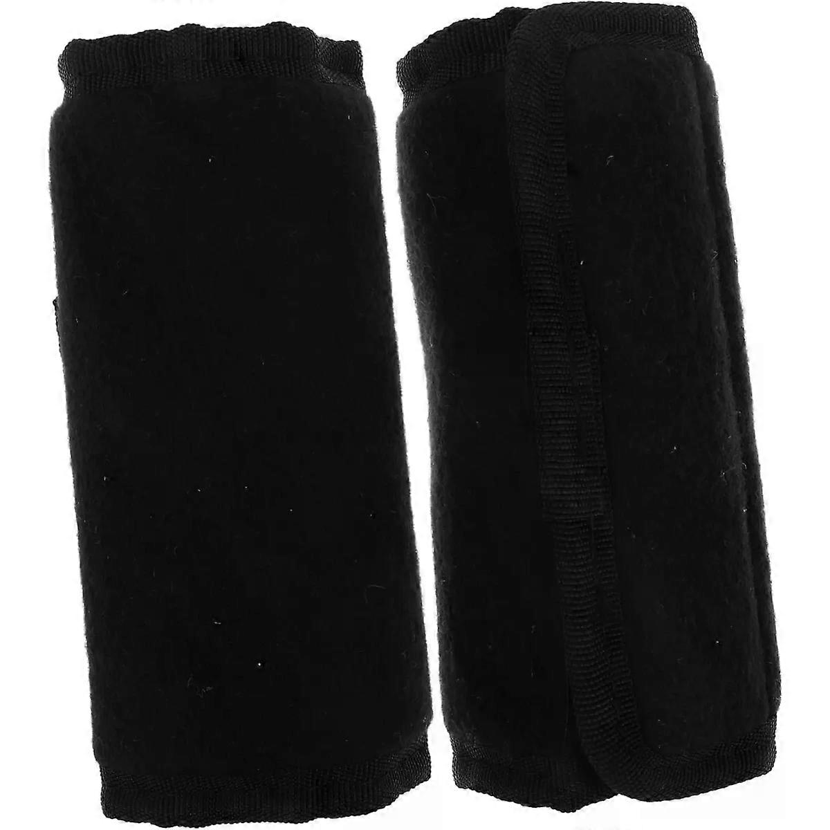 Handle Grips 1 Pair Polyester Black Nonslip Covers