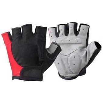 Rękawice rowerowe Half Finger Mężczyźni Kobiety Antypoślizgowe Shock Oddychające letnie rękawice rowerowe Bez palców Sports Gym Training Rękawice rowerowe