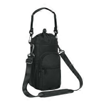 Water Bottle Carrier, Bag & Holder with Zipper Pocket