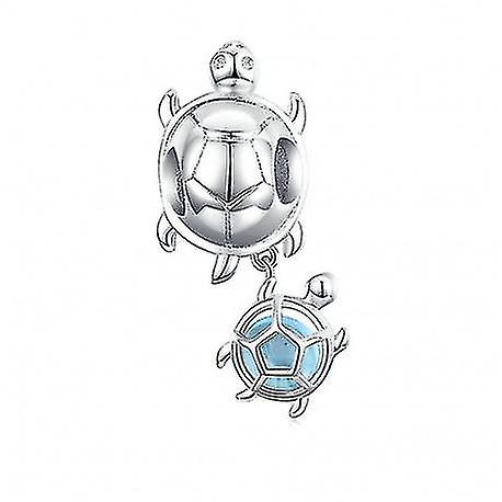 Tortugas colgantes de plata de ley - 6686