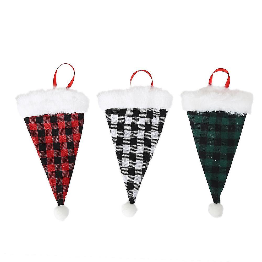 Christmas Santa Hats Silverware Holders - Xmas Party Dinner Table Dinnerware Decorations