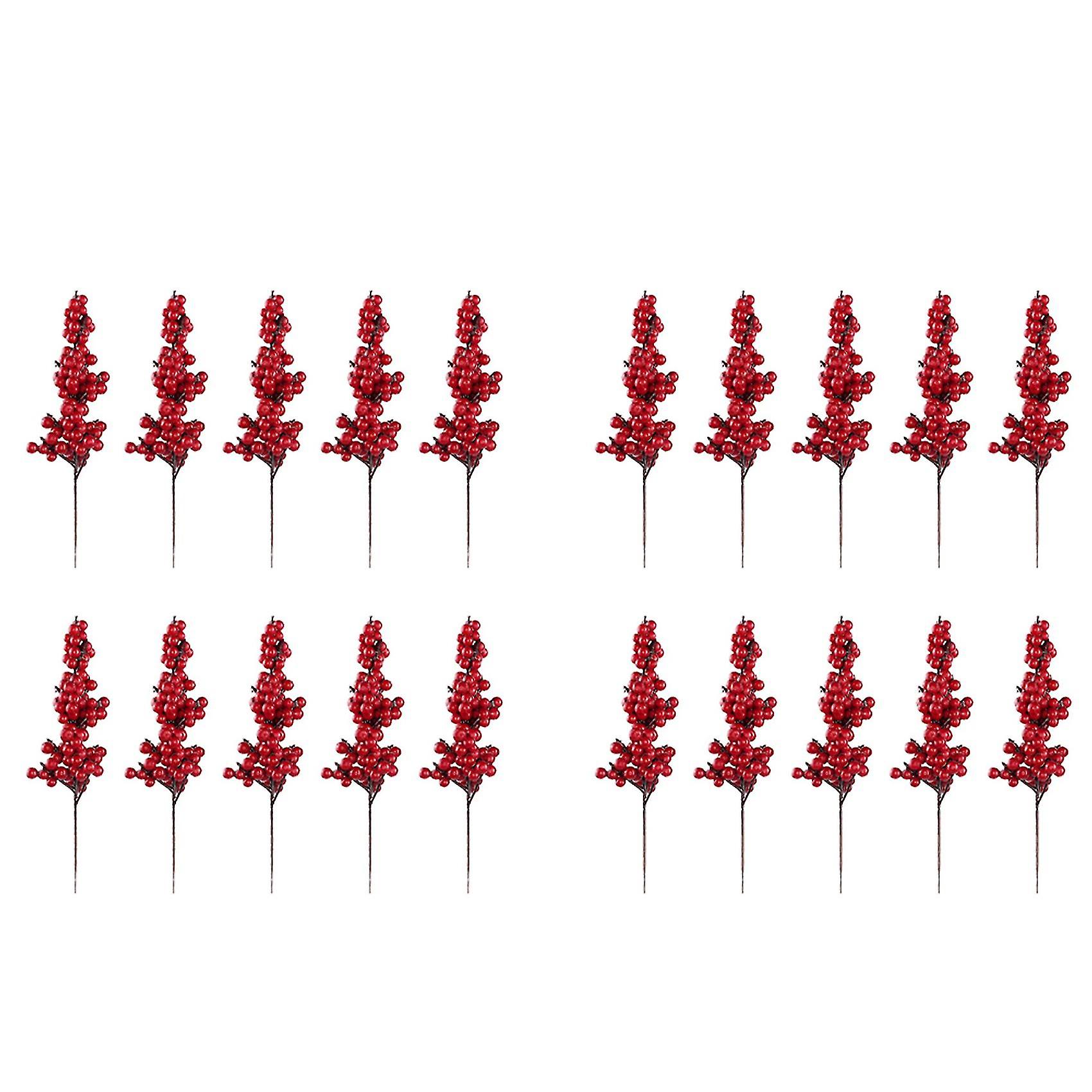 Artificial Red Berries Rative Branches With Red Berries Branches