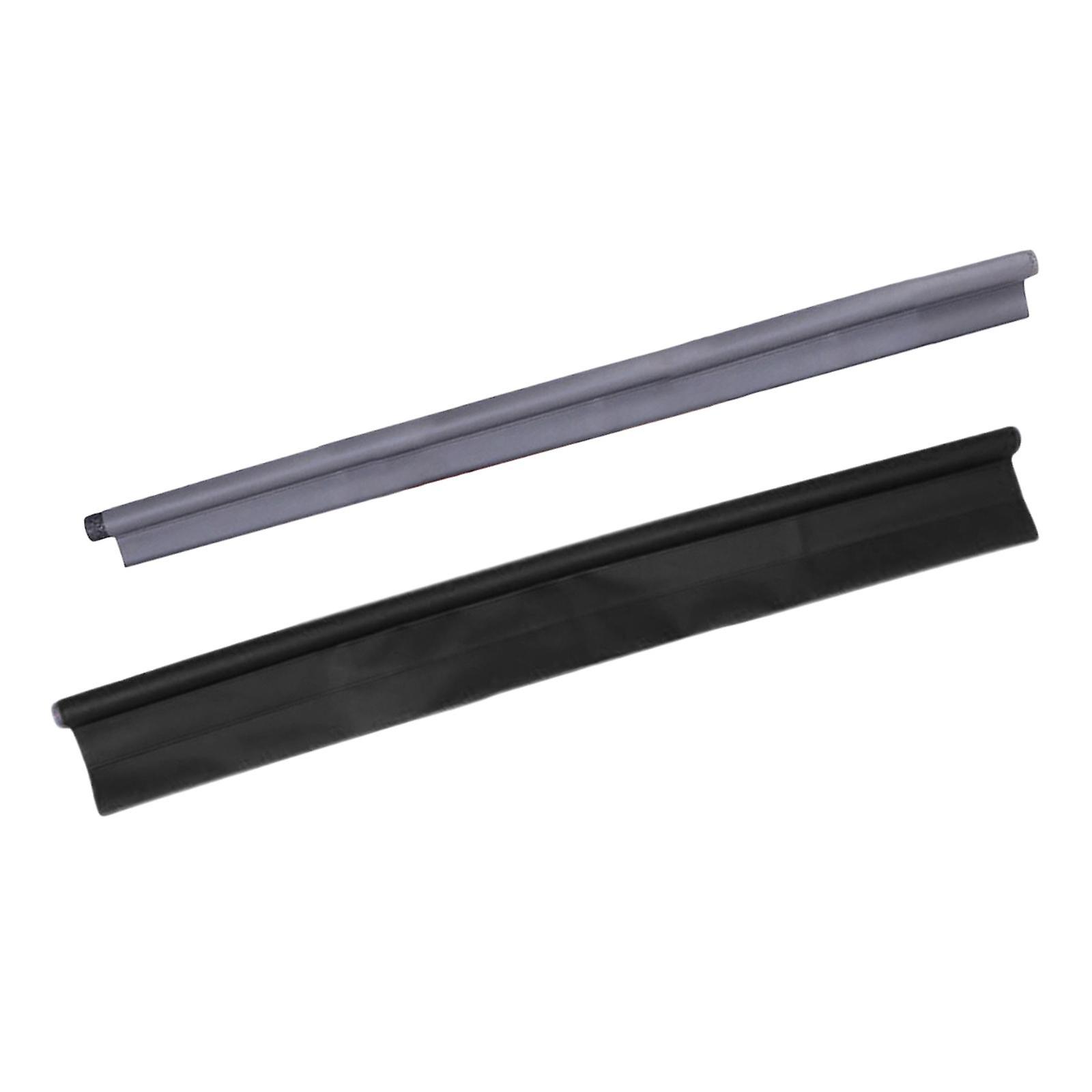 2pcs Door Under Bottom Seal Soundproof Draft Secure Foam Strip Blocker