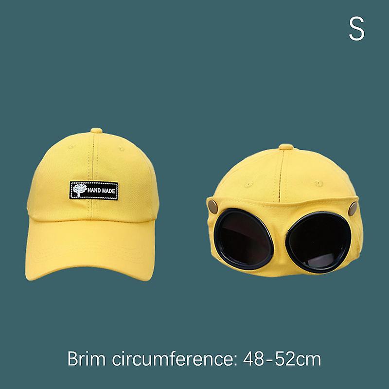 {pilot} Hat Creative Men's Glasses Cap Sunglasses Sunshade Wild Baseball Cap
