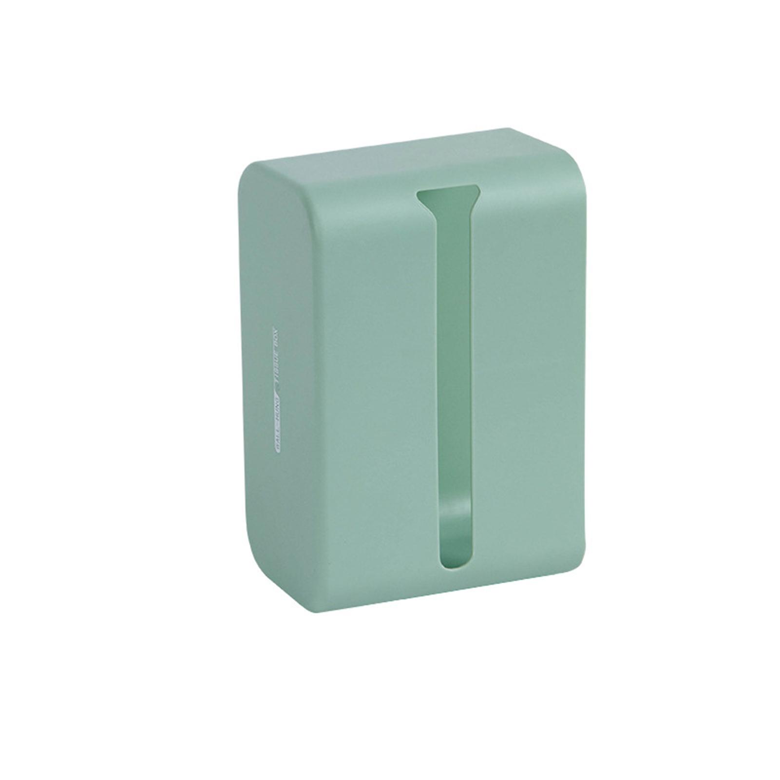 Wall Mounted Roll Tissue Container Punch Free Tissue Box Holder