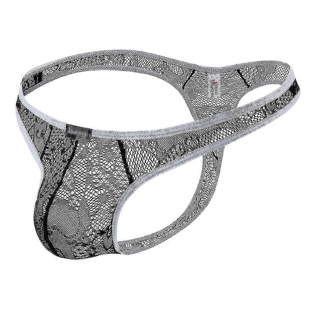 Män Lace Plain G-string String Strings Briefs Low Waist Trosor Underkläder Sleepwear