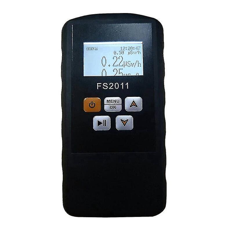 Radiation Tester, Geiger Counter Nuclear Radiation Detector  With Lcd Display, Ray Data Tester Marble Dosimeter (black)