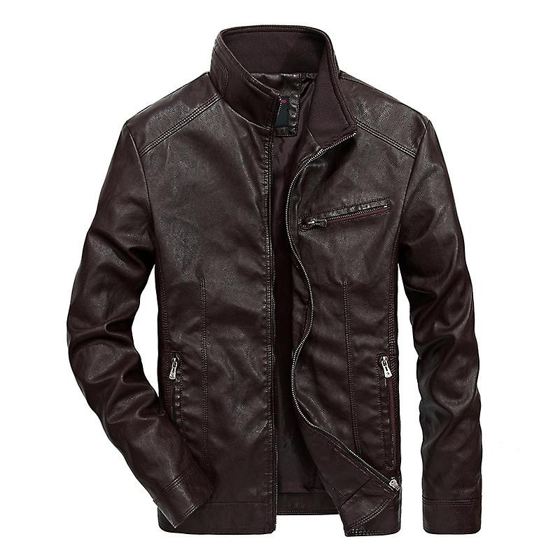 New Men's Padded Leather Jacket