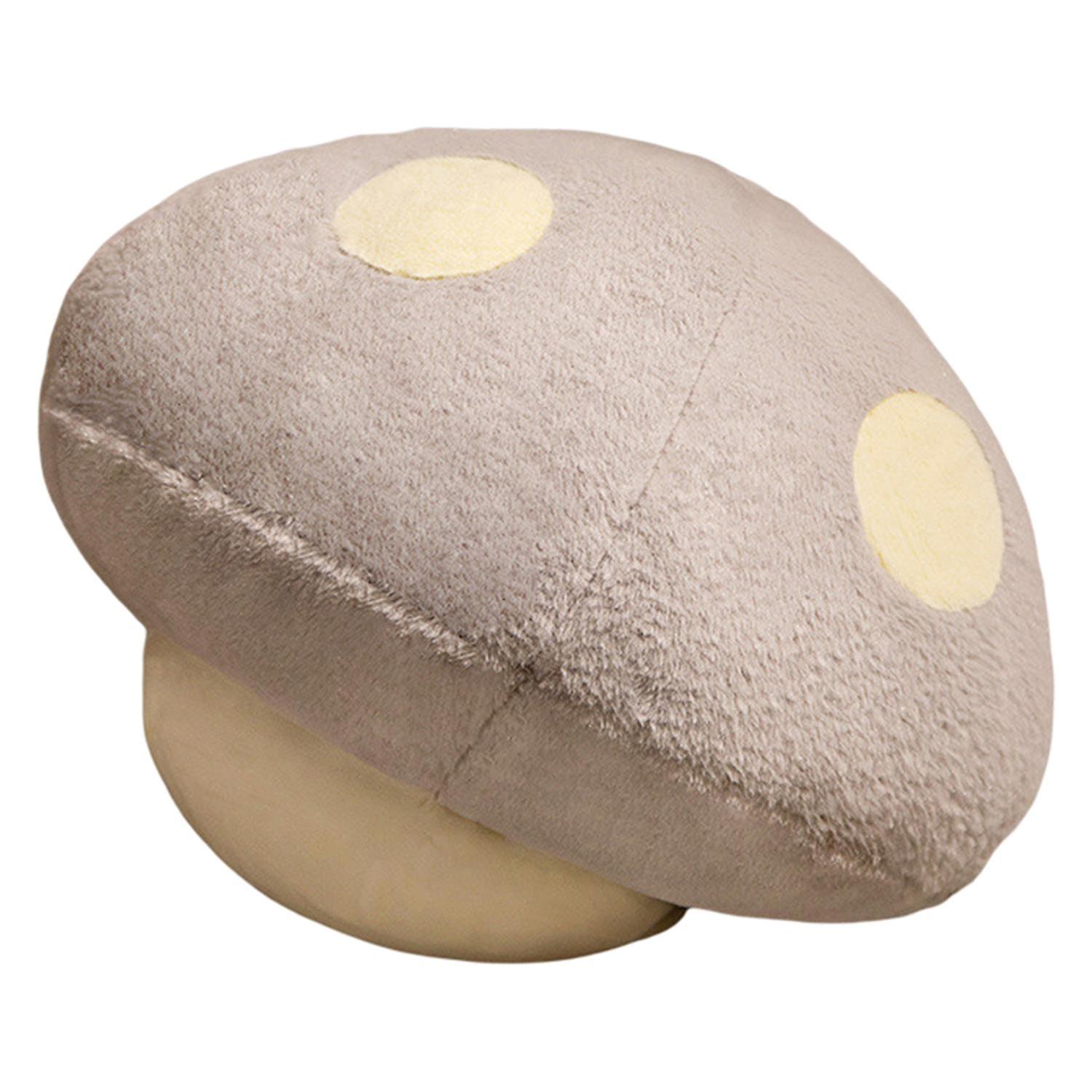 ZHOUBA Throw Pillow Soft Comfortable Creative Bright Color Mushroom Plush Doll Pillow Home Supplies