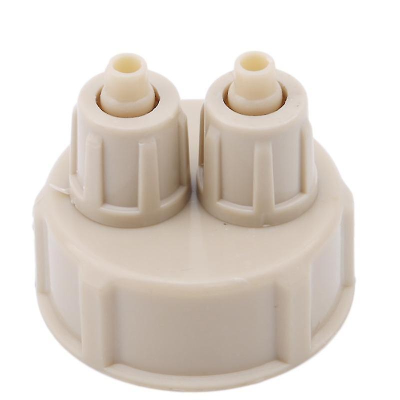 Abs Aquarium Co2 System Kit Generator Part Pro Tubes Valve Guage Bottle Cap For Fish Tank2pcs, White