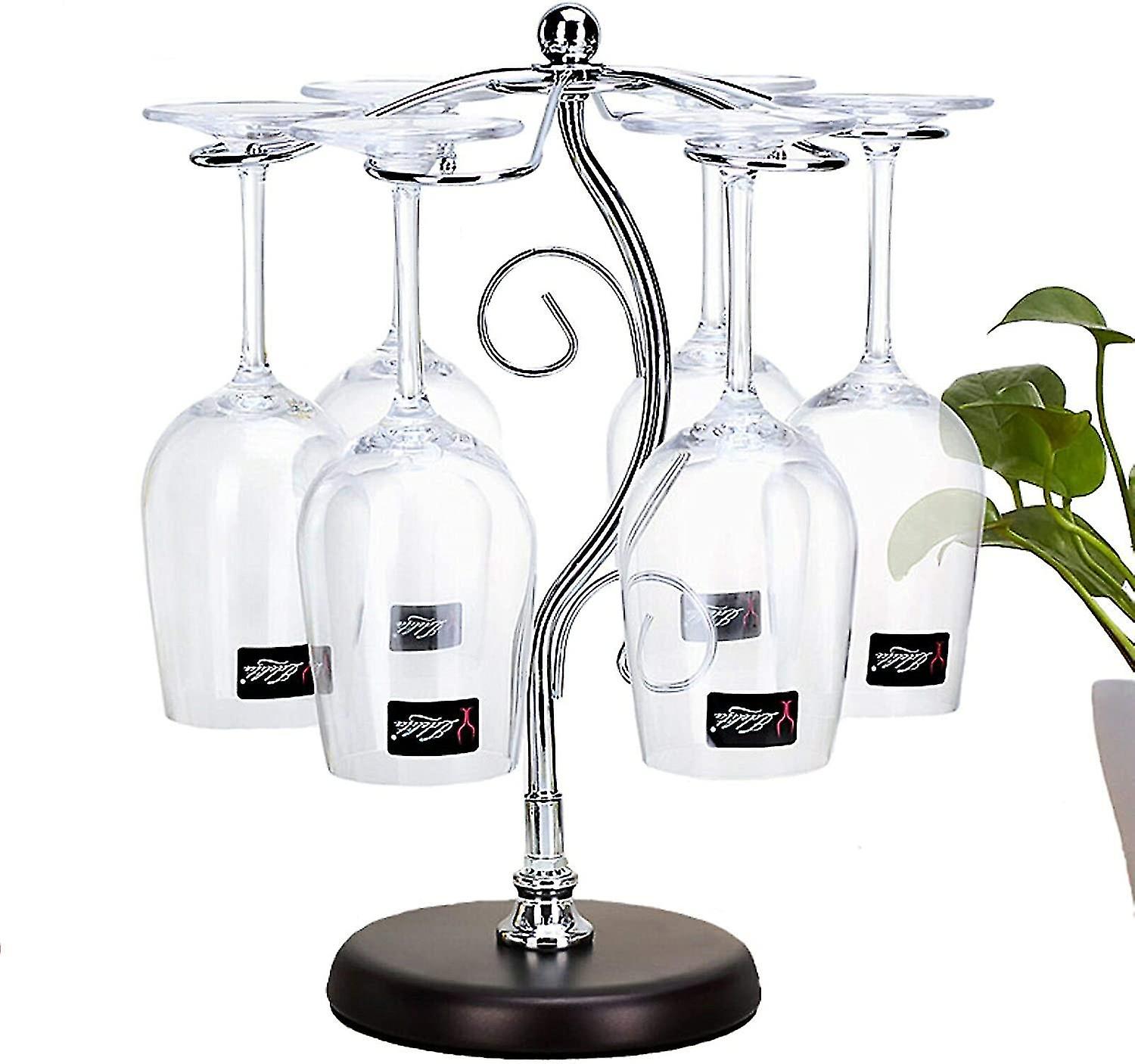 Fiamer Tabletop Wine Glasses Storage Rack - Air Drying System - Stemware Storage Rack - Metal Storag