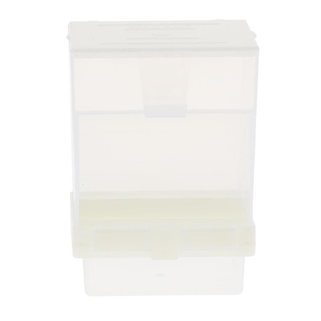 Bird Cockatiels Feeder Automatic Plastic Food Container Parrot Splash Proof