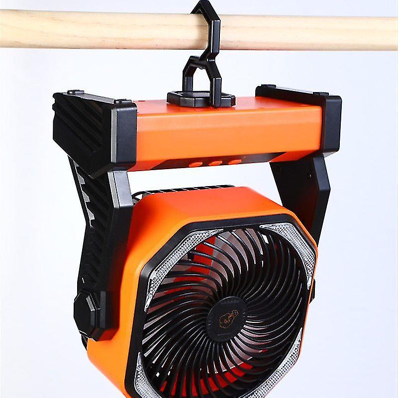 Ventilateur De Camping 20000mAh Avec Lanterne LED - Vert - Télécommande, Rotation 270°, Minuterie