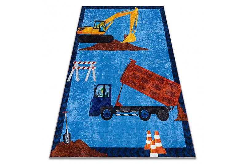 JUNIOR 51827.803 washing carpet Truck, excavator for children anti-slip - blue