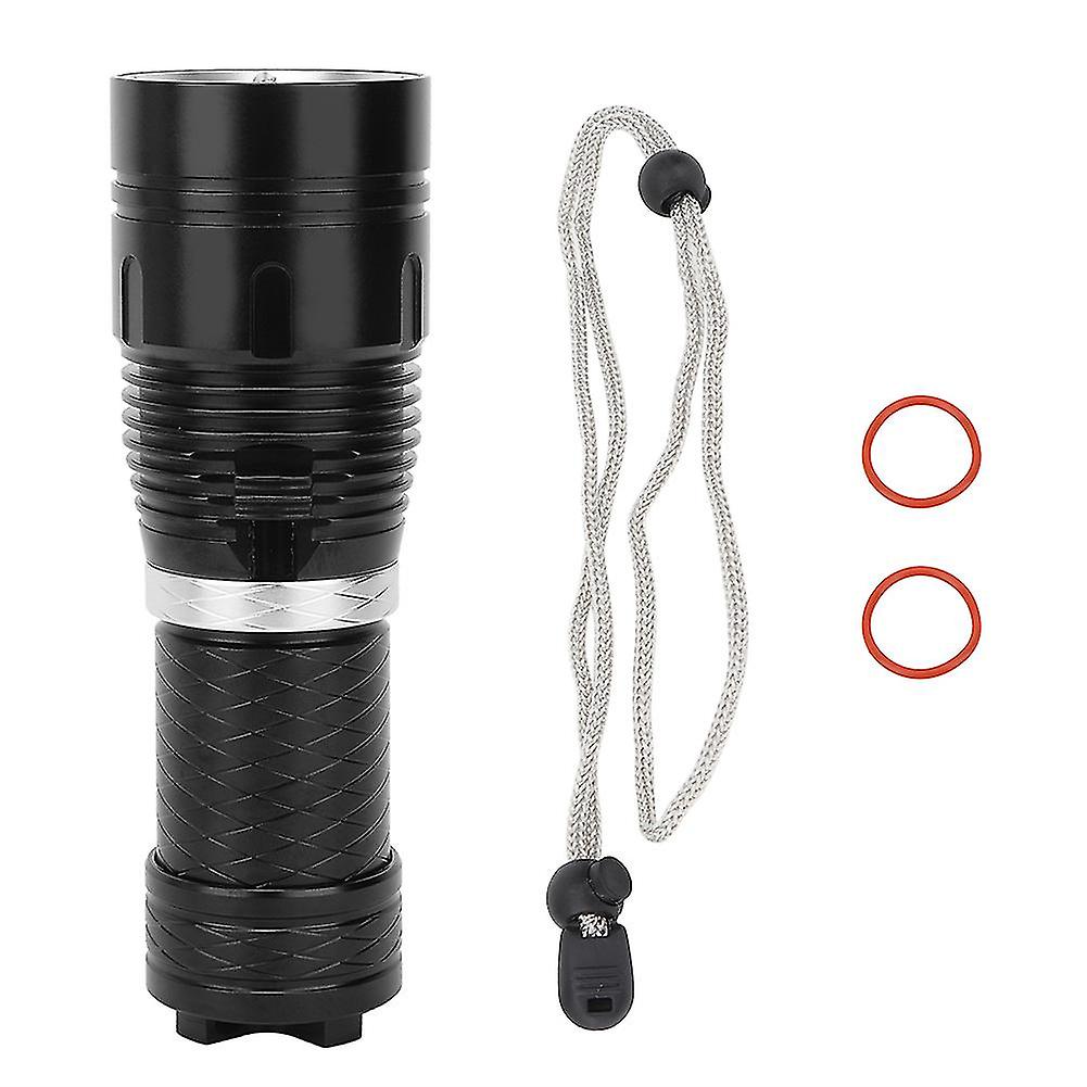 Aluminum Diving Flashlight, Stepless Dimming, Waterproof