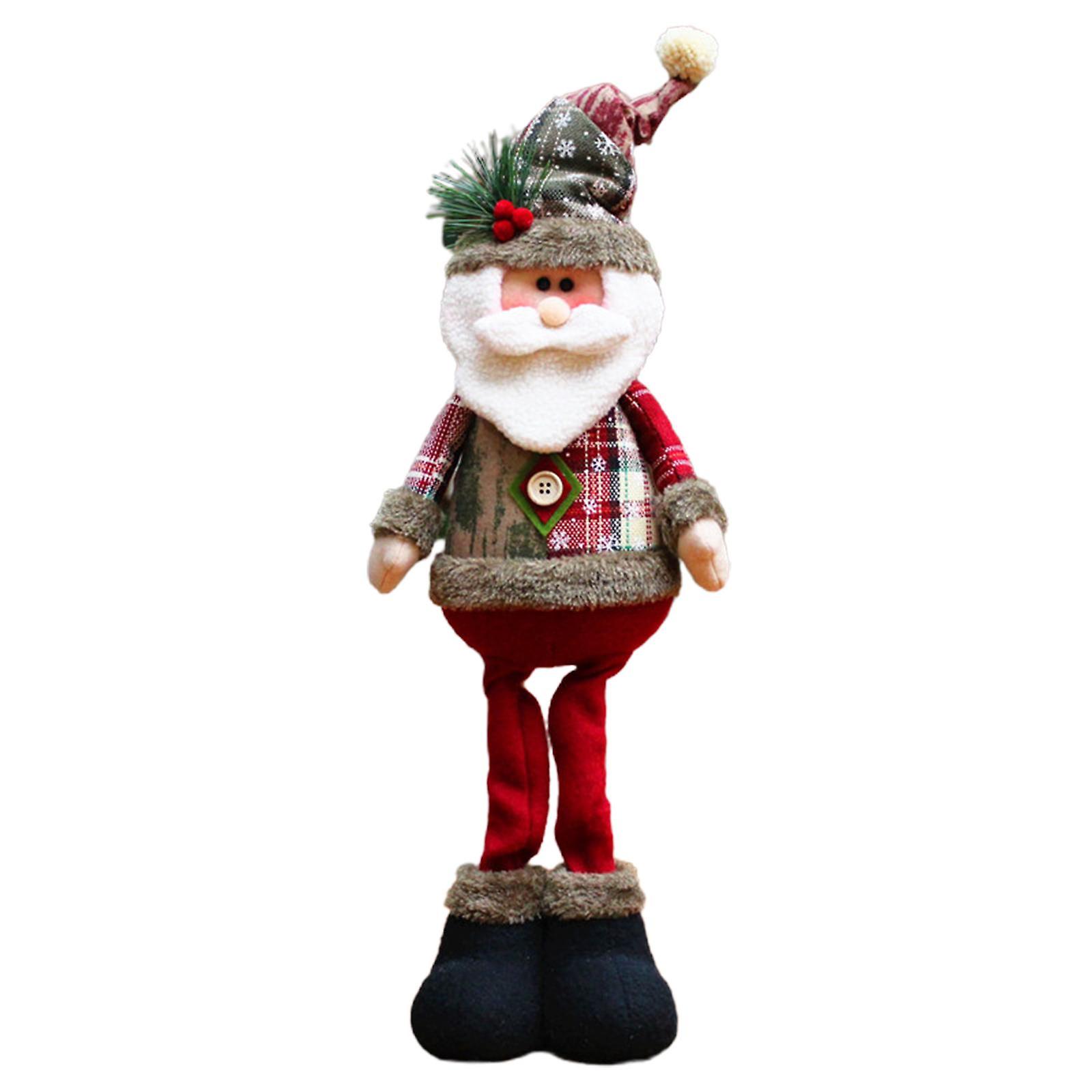 Julgransprydnader Stående Dockfigur Inomhus Borddekoration Barnpresent Jultomten