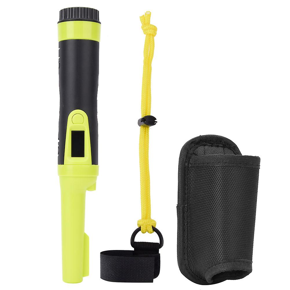 HS-10 Metal Detector IP68 Waterproof Handheld LCD Tester Positioning Bar Orange/GreenGreen