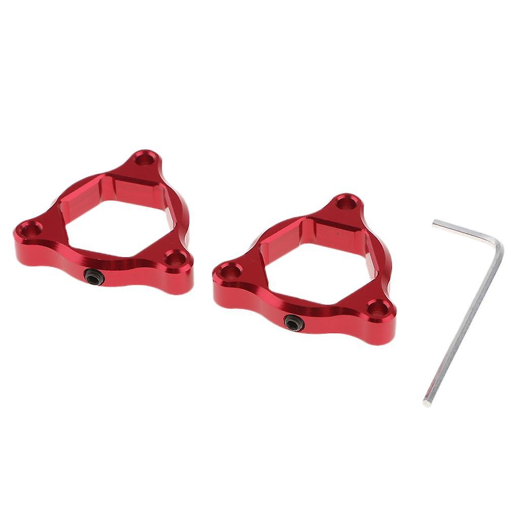 CNC Aluminum Motorcycle Front Suspension Fork Preload Adjusters 22mm Red