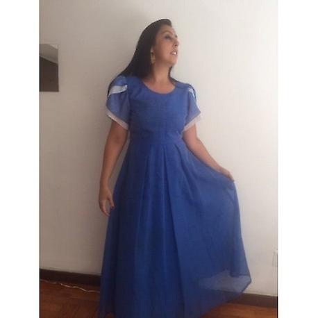 Taille L/xl Princess Full Lenght Organdi Robe