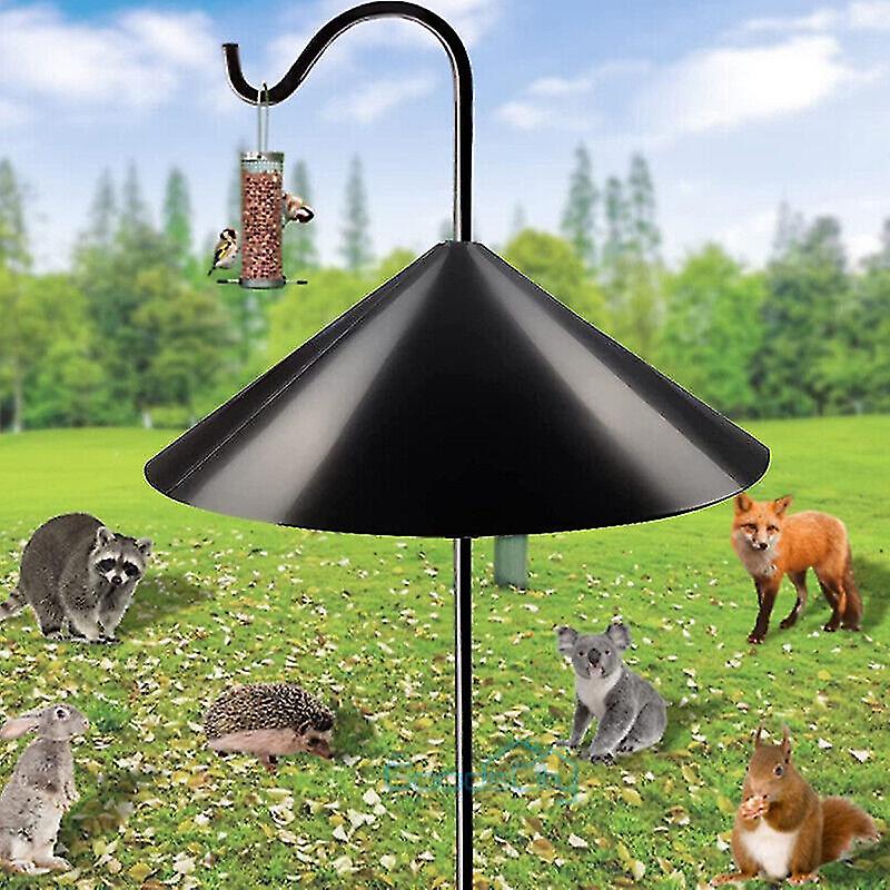 Anti-Rust Wrap Around Squirrel Baffle Protects Bird Feeder from Raccoon Squirrel